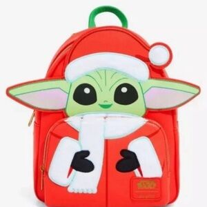 Loungefly Red and Green Baby Alien Holiday Backpack